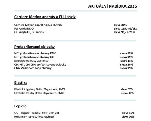 AKTUÁLNÍ NABÍDKA 2025