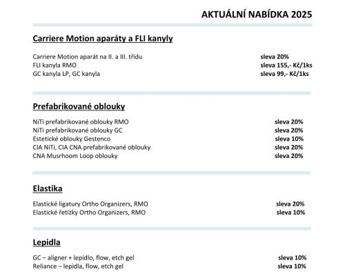 AKTUÁLNÍ NABÍDKA 2025