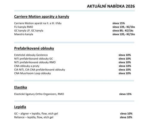 AKTUÁLNÍ NABÍDKA 2026